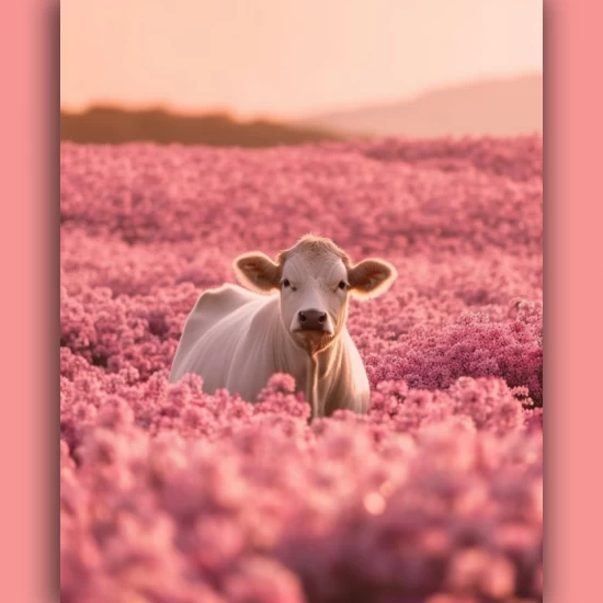 Beautiful cow - Πίνακας σε καμβά