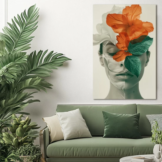 Flower woman - Πίνακας σε καμβά