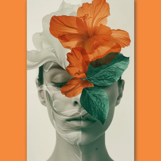 Flower woman - Πίνακας σε καμβά