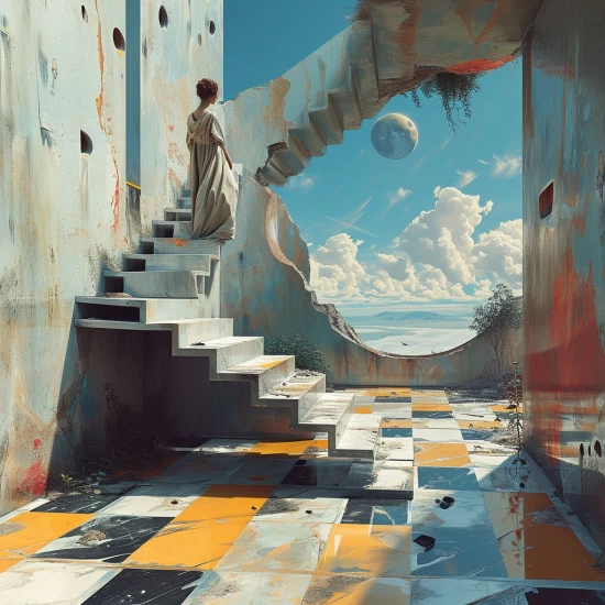 Geometric illusion - Πίνακας σε καμβά