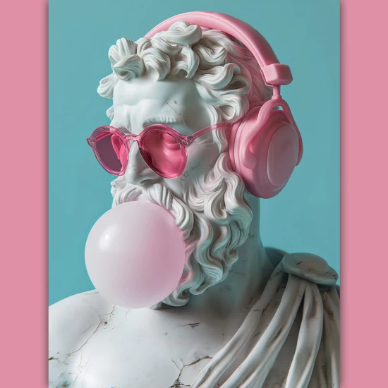 Hipster Plato - Πίνακας σε καμβά