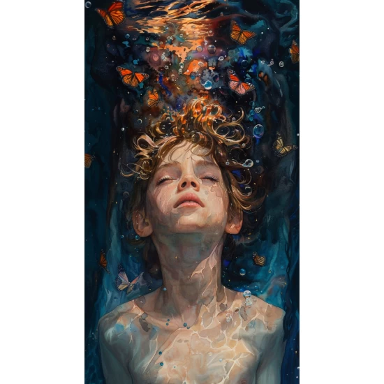 In the water - Πίνακας σε καμβά