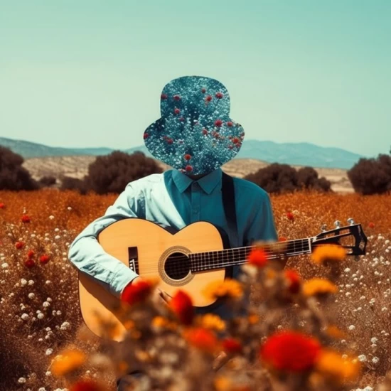 Revolution des fleurs 2 - Πίνακας σε καμβά