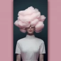 Pink cloud- Πίνακας σε καμβά