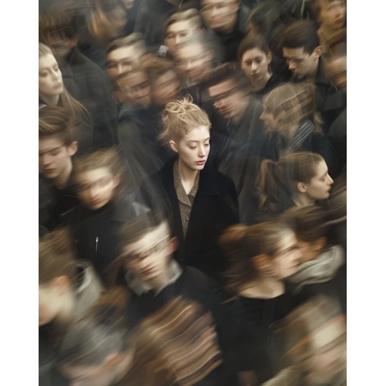 Surrounded by people - Πίνακας σε καμβά