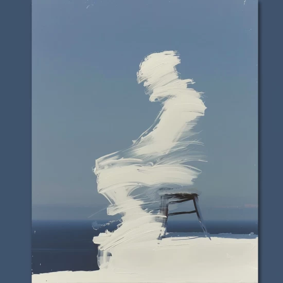 White shadow - Πίνακας σε καμβά