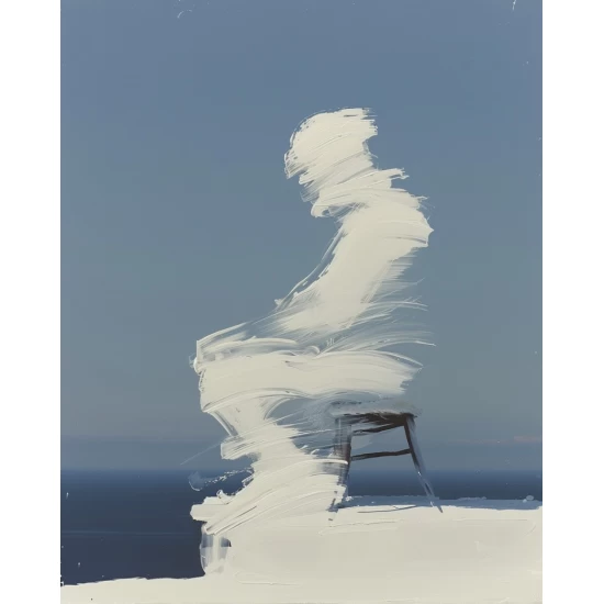 White shadow - Πίνακας σε καμβά