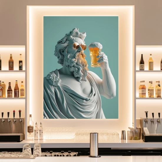 Greek god hipster - Πίνακας σε καμβά