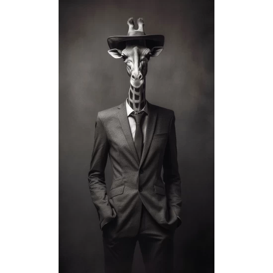 Elegant giraffe - Πίνακας σε καμβά