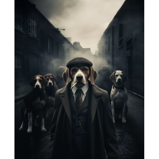 Beagle - Mafia animals - Πίνακας σε καμβά