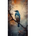 Blue kingfisher - Πίνακας σε καμβά