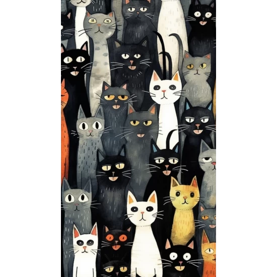 Cats in sweaters - Πίνακας σε καμβά