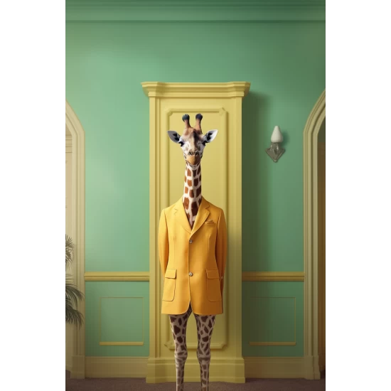 Funky giraffe - Πίνακας σε καμβά
