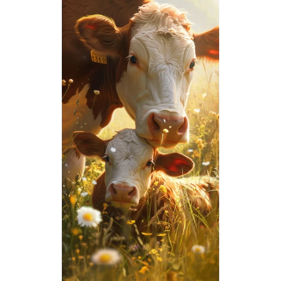 Grazing in the field - Πίνακας σε καμβά