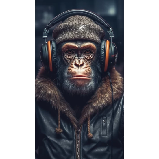 Monkey in style - Πίνακας σε καμβά