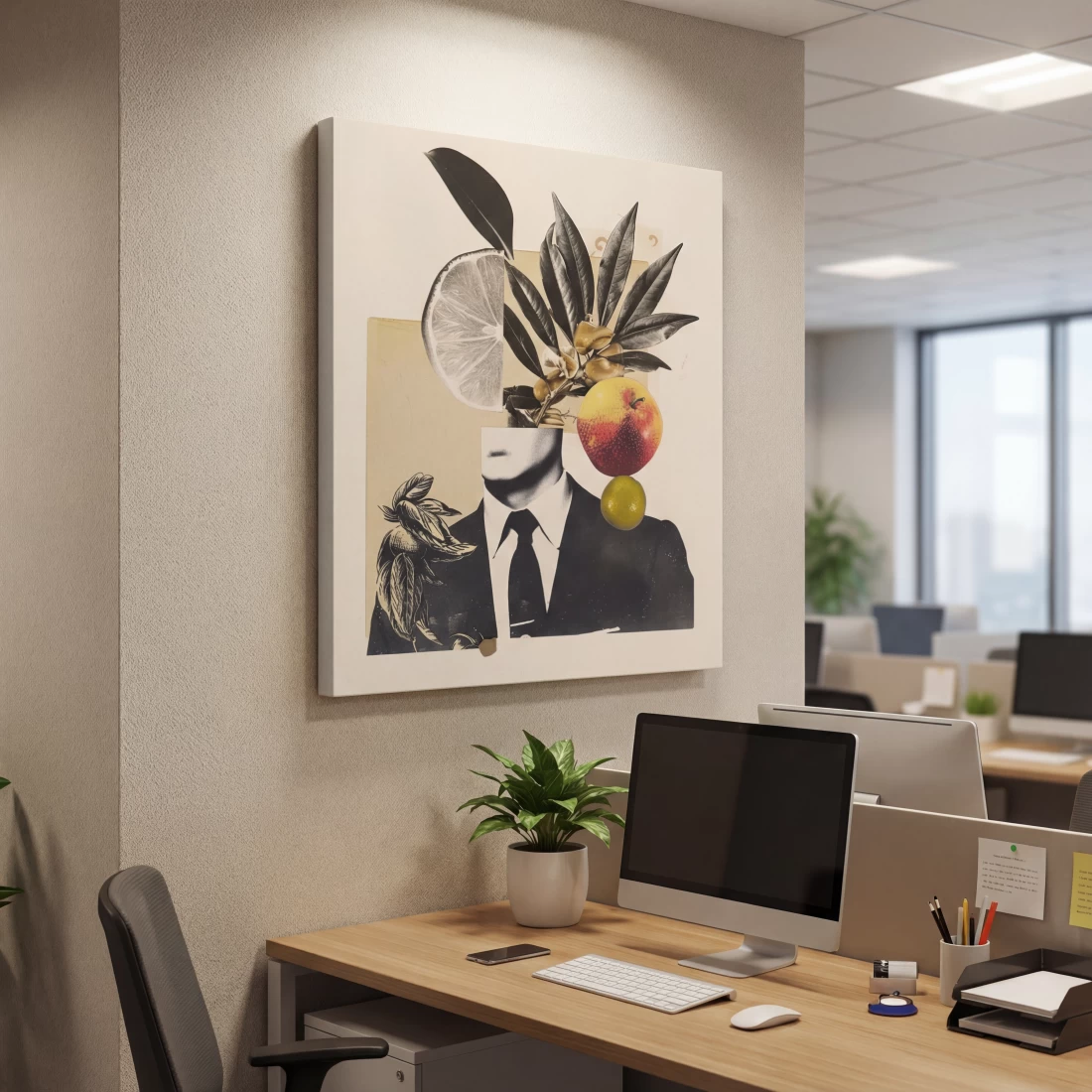 Surreal πίνακας καμβά για γραφείο