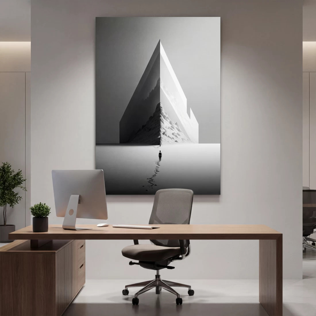 Minimal πίνακας καμβά για γραφείο