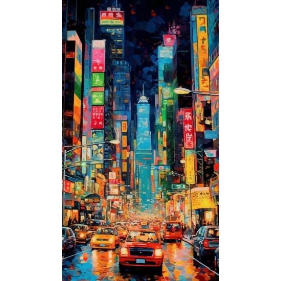 Tokyo street - Πίνακας σε καμβά