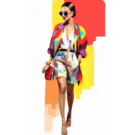 Pop art model - Πίνακας σε καμβά