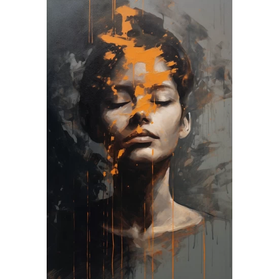 Woman who is a shadow - Πίνακας σε καμβά