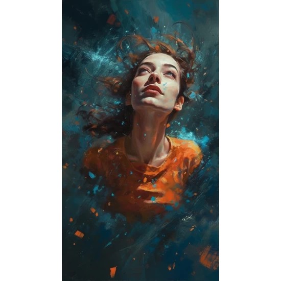 Women floating in the air 2 - Πίνακας σε καμβά