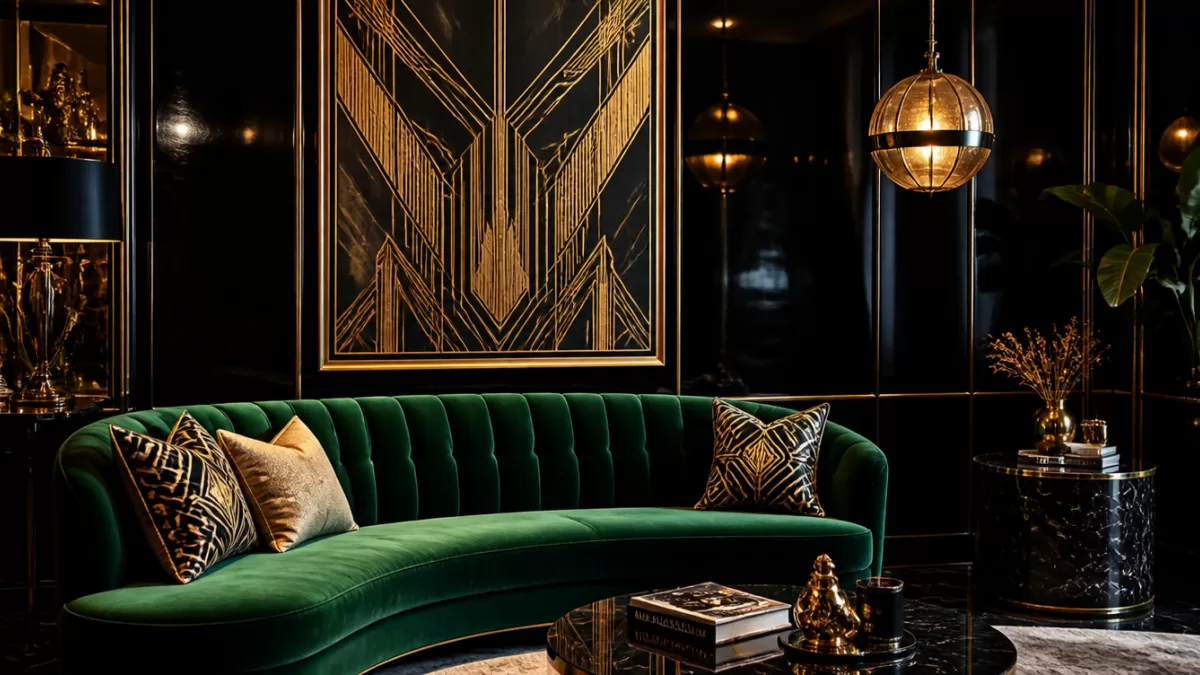 Neo Deco: Η Art Deco επιστρέφει με μαύρο, σμαραγδί και χρυσό