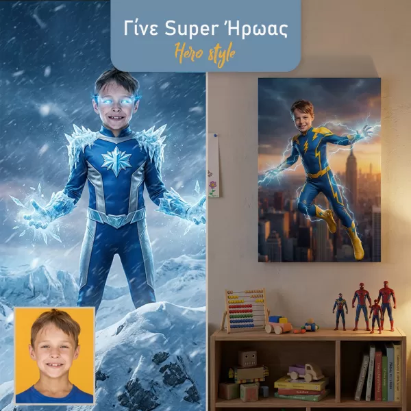 Πορτρέτο Hero Style - Γίνε Υπερήρωας