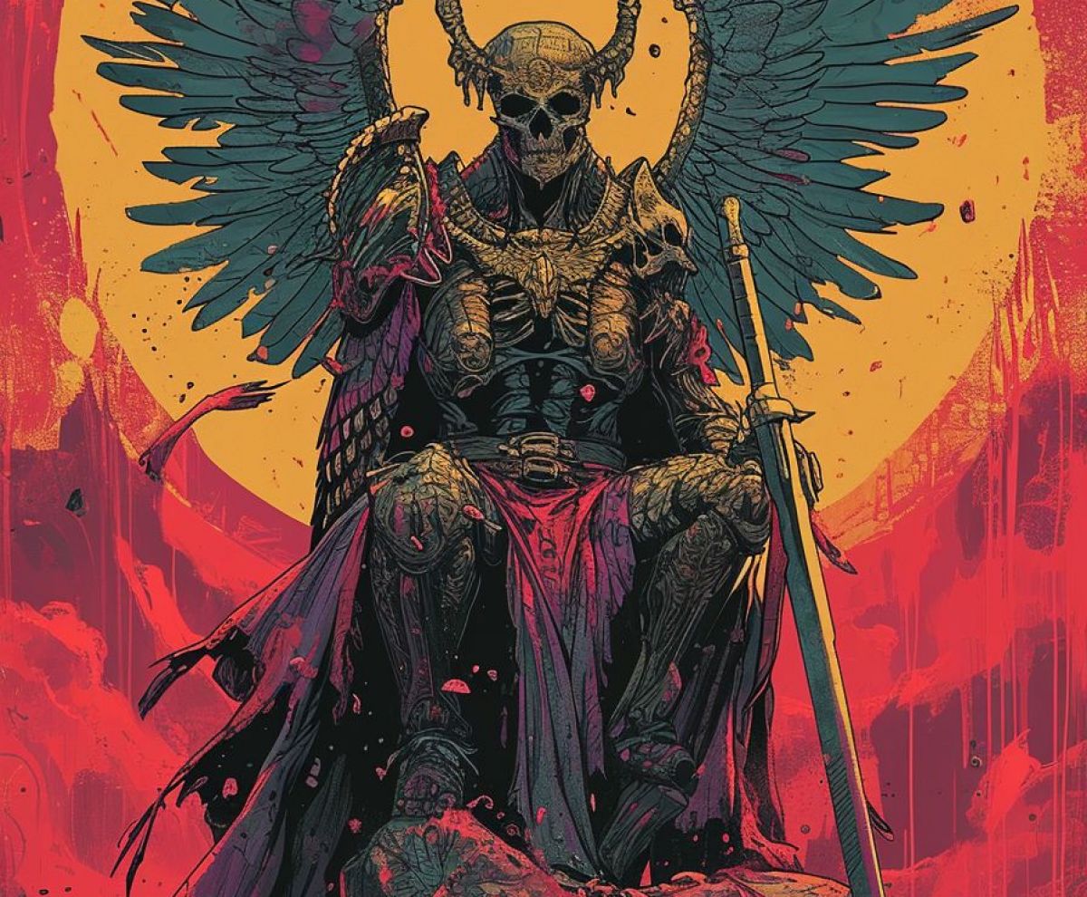 Throne of the fallen - surreal πίνακας σε καμβά σε χώρο
