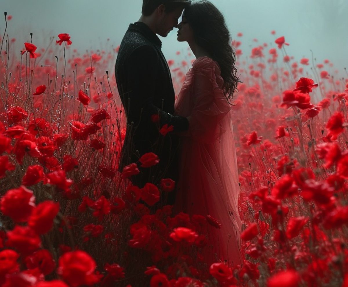 Red passion - surreal πίνακας σε καμβά σε χώρο